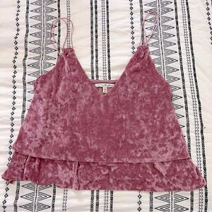 EXPRESS velvet crop top